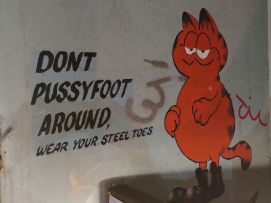 Don't pussyfoot around